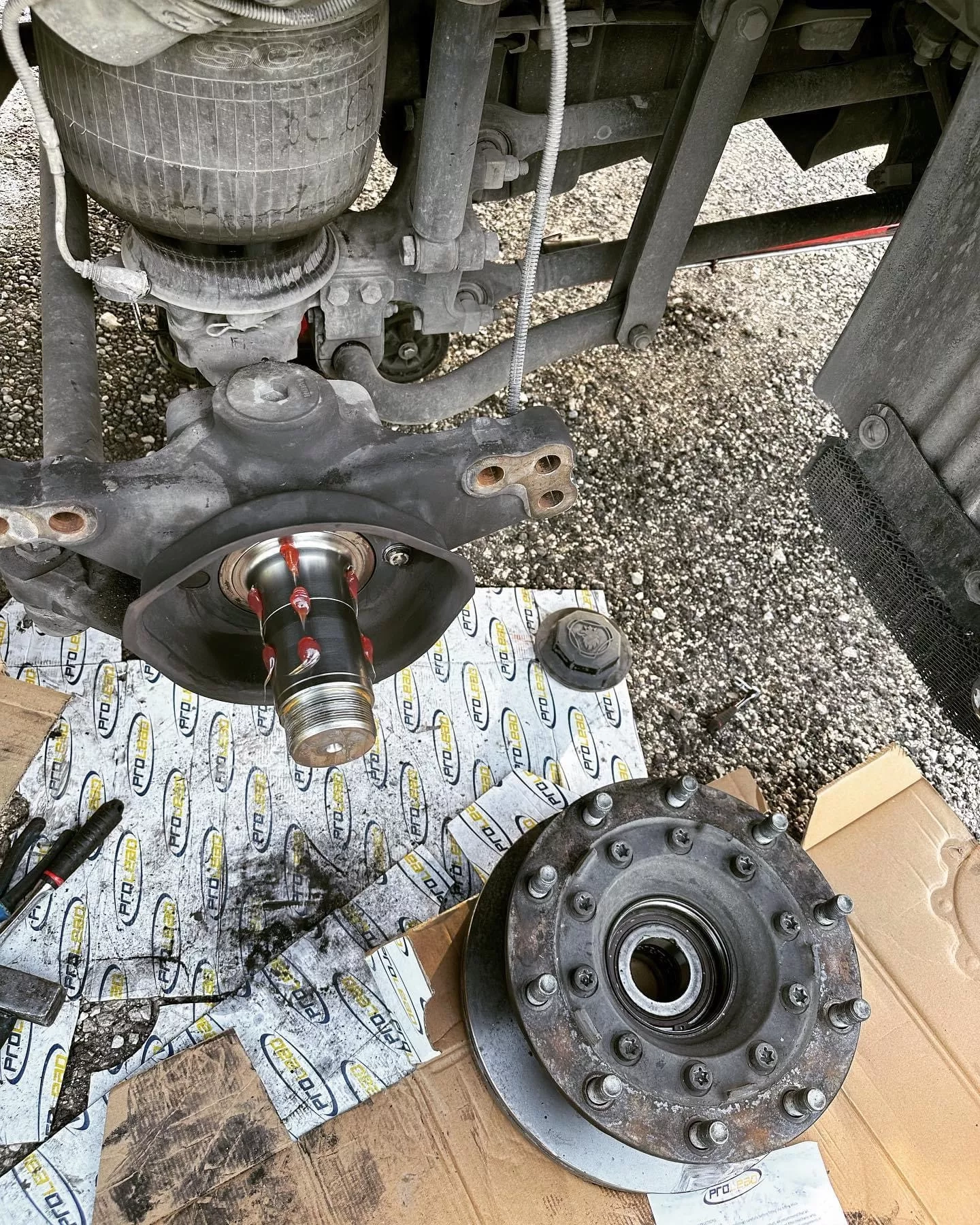 Pneu poids lourd à la Crau
